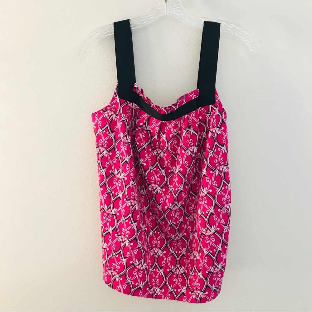 Ann Taylor Loft camisole w/ black ribbon detail